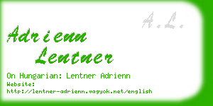 adrienn lentner business card